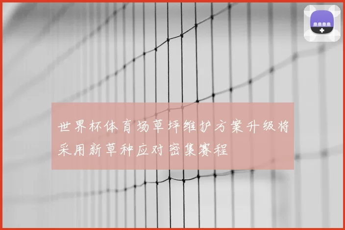 世界杯体育场草坪维护方案升级将采用新草种应对密集赛程